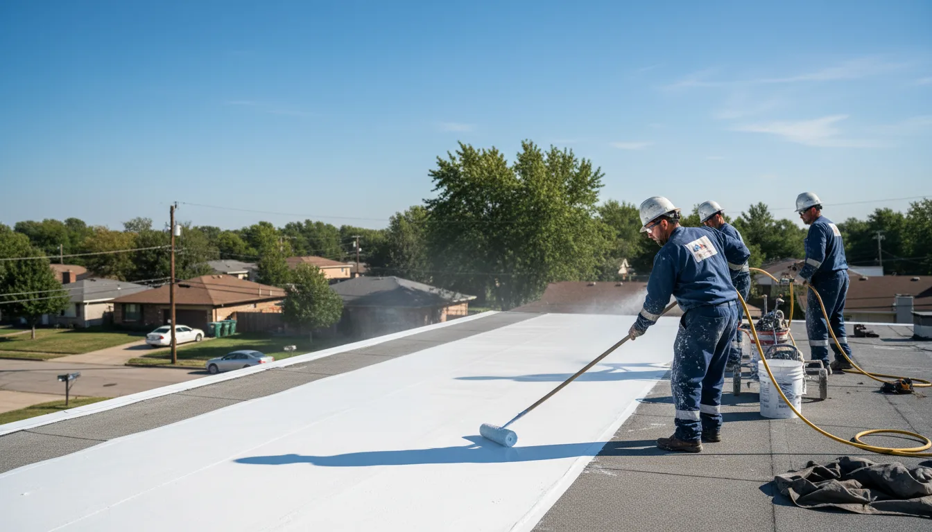 Commercial roof coating in Douglas, OK near me